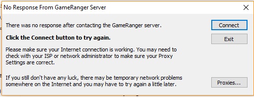 آموزش حل ارور no response from gameranger server